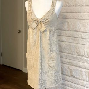 BCBG Stunning Gold Brocade BCBG Dress